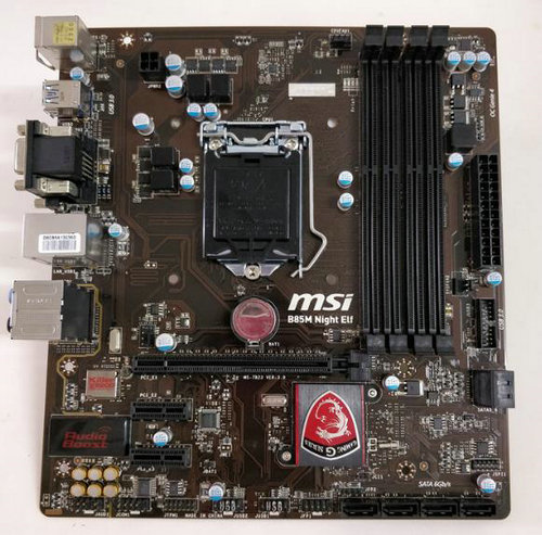 MSI B85M NIGHT ELF LGA1150 DDR3 Desktop-Motherboard - zum Schließen ins Bild klicken