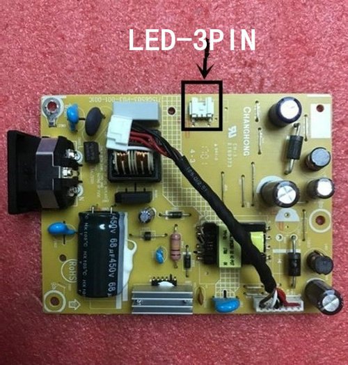Original Philips 190V4L 203V5L 220V4L Leistungskarte LED-3PIN 715G6503-P01-001-001R