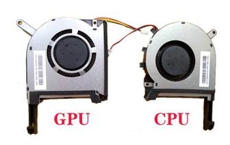 GPU+CPU-Lüfter für Asus FX86F ZX86F FZ86F