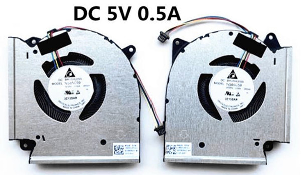 CPU+GPU-Lüfter 5V für Asus Rog Px513qc Px713qe NS85C59-20G04 NS85C59-20G05