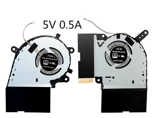 CPU+GPU-Lüfter 5V für Asus DFS5K12304363L FLKL DFS5K12115491L FLKM