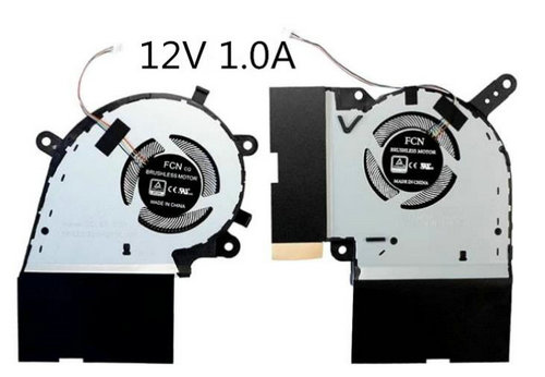 CPU+GPU-Lüfter 12V für Asus Rog Strix Scar 17 G732lv G732lv-ev042ts