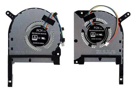 CPU+GPU-Lüfter für Asus Tuf Gaming F17 Fx766 Fx766li FM1U DFS5K12304363H FM1V DFS5K12114262H