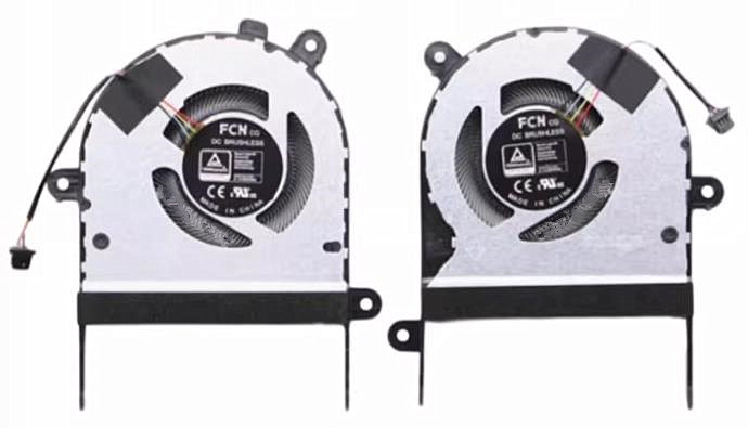 CPU+GPU-Lüfter für Asus Zenbook Flip 15 Q528e Q528eh DFS5K12114464P FN5Y DFS5K12304363P FN5X