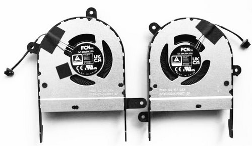 CPU+GPU-Lüfter für Asus 13NB0W30T02011 13NB0W30T03011