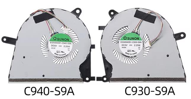 CPU+GPU-Lüfter für Asus Zenbook U5100uq U5100ux EG50040S1-C930-S9A EG50040S1-C940-S9A