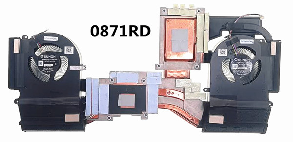 lüfter+Kühlkörper AMD für Dell Alienware Area-51m R2 0871RD AT2RE002ZCL