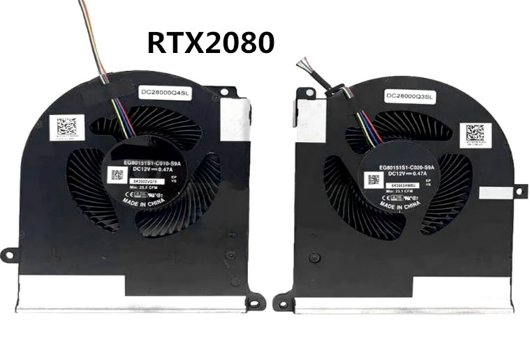 CPU+GPU-Lüfter RTX2080 für Dell DC28000Q3SL DC28000Q4SL