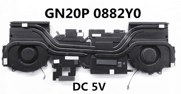 lüfter+Kühlkörper 5V GN20P für Dell Alienware M17 R5 0882Y0 AT3S9006ZAL