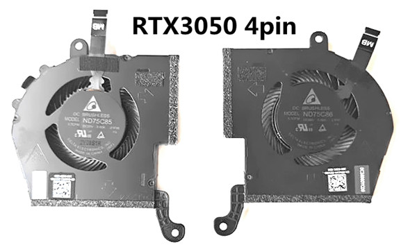 CPU+GPU-Lüfter RTX3050 4pin für Dell Alienware X14 R1 0HD5CJ 0XVCHN