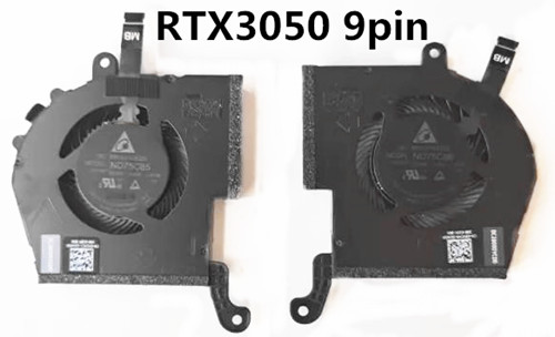 CPU+GPU-Lüfter RTX3050 9pin für Dell Alienware X14 R1 0198CH 05PF30
