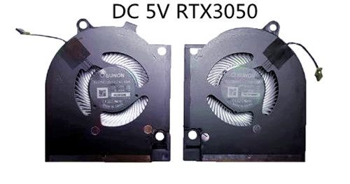CPU+GPU-Lüfter RTX3050 5V für Dell G15 5525