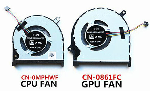 GPU+CPU-Lüfter für Dell Inspiron 15 7590-YTYDK