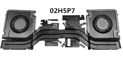 Lüfter+Kühlkörper X2X4 für Dell Precision 16 5690 M5690 02H5P7 AT9430040A0