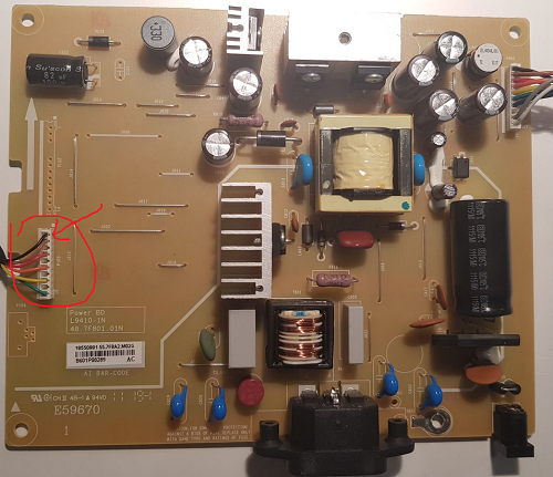 Original Dell P2011H P2011Ht P2211H P2211Ht Leistungskarte 48.7F801.01N L9410-1N