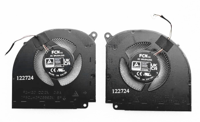 CPU+GPU-Lüfter 12V für Gigabyte Gaming A16 Ga6h F24120 F24121