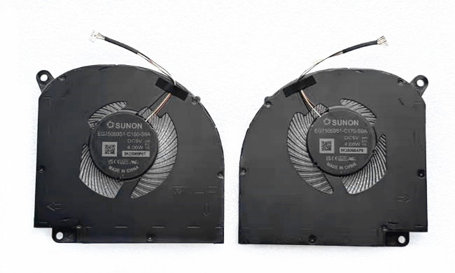 CPU+GPU-Lüfter 5V RTX5070 für Gigabyte Gaming A16 Ga6h F24204 DFS5M22S05K871 F24206 DFS5M22S15K871