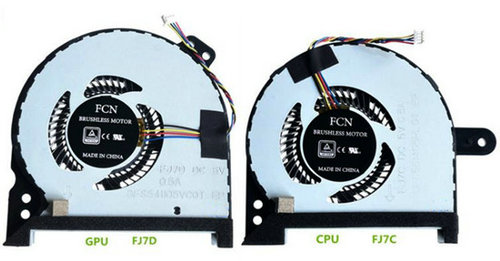 CPU+GPU-Lüfter für Gigabyte Sabre Pro 15-cf2