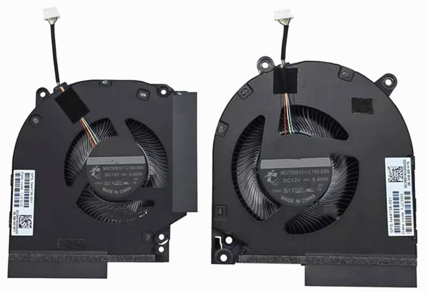 CPU+GPU-Lüfter 12V für HP Omen 16-DX N44738-001