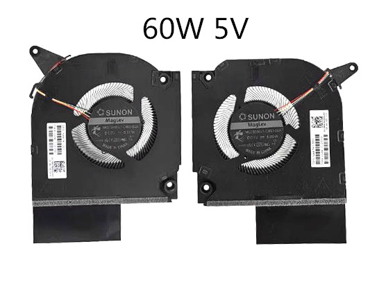 CPU+GPU-Lüfter 60W 5V für HP Omen 16-WF TPN-C167 TPN-C168 N44741-001