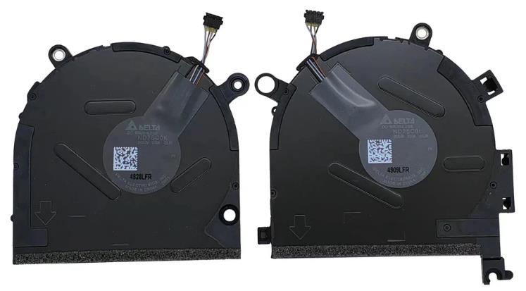 CPU+GPU-Lüfter für HP Spectre X360 14-eu0000 ND75C0K-22L07 ND75C0L-22L08