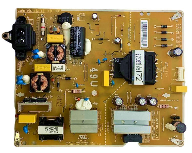 LG 49UJ6300-UA 49UK6090PUA Leistungskarte EAY64511101 LGP49DJ-17U1