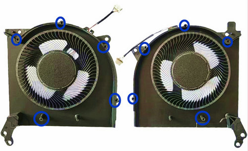 CPU+GPU-Lüfter 5V für Lenovo Legion 5 15ITH6 82JK 5H40S20344 5H40S20345