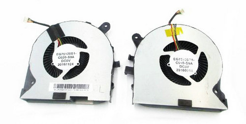 CPU+GPU Lüfter für Lenovo DC28000D4F0 DC28000D4F1