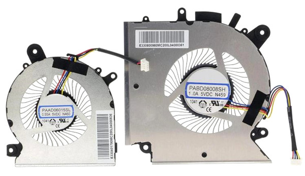 CPU+GPU-Lüfter für MSI Bravo 15 B5dd B5ed MS-1581 PABD08008SH N459 PAAD06015SL N460