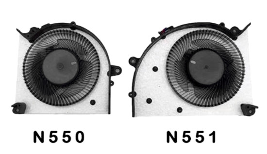 CPU+GPU-Lüfter für MSI Crosshair 18 Hx Ai A2xwfkg PABD1A010SHR N550 PABD1A010SHR N551