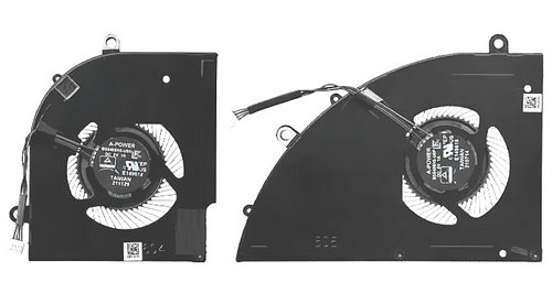 CPU+GPU-Lüfter für MSI Delta 15 A5efk MS-15CK