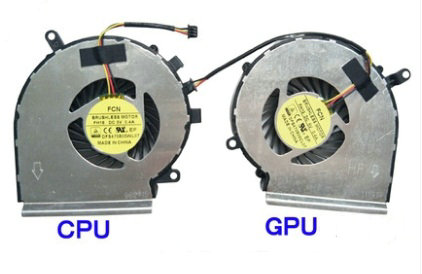 GPU+CPU-Lüfter 3 Pin für MSI MS-1797 MS1797 Series