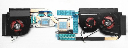 Lüfter mit Kühlkörper 4-polig für MSI GS63VR 6RF GS63VR 7RF