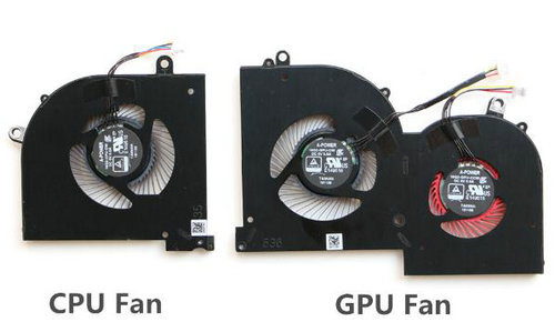 CPU + GPU Kühler Lüfter 4-Pin für MSI 16Q2-CPU-CW 16Q2-GPU-CW