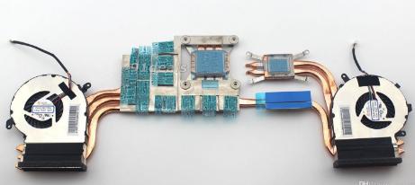 4-polig CPU+GPU Lüfter mit Kühlkörper für MSI GL62M 7RD 7RE