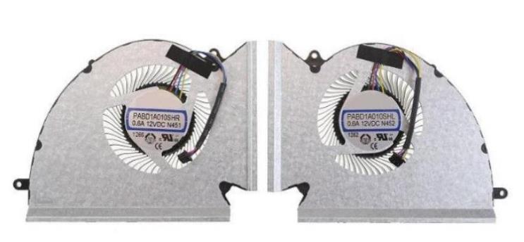 CPU+GPU-Lüfter 12V für MSI Gp76 Leopard 11ug