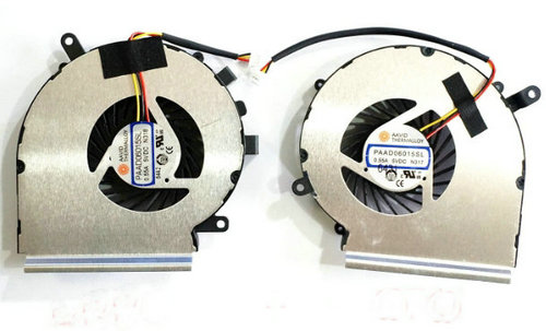 CPU+GPU Lüfter 3-Pin für MSI GE72 2QC Apache Series