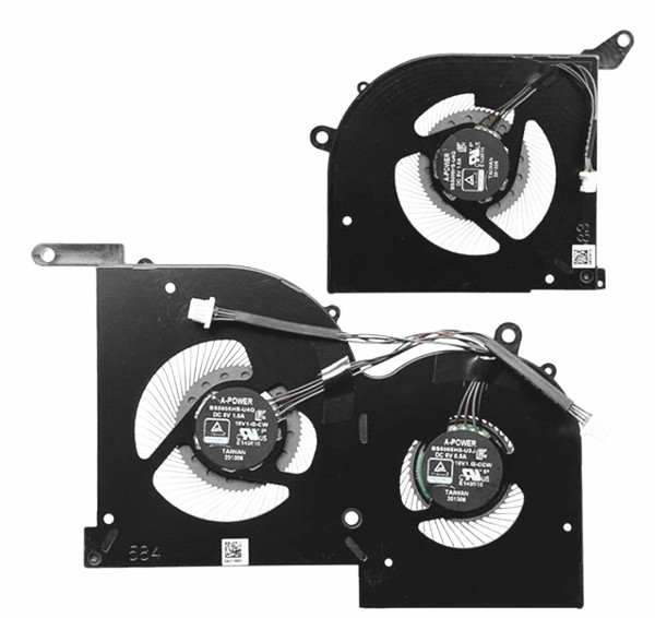 CPU+GPU-Lüfter für MSI MS-16V5 16V5-CPU 16V4-G-CW BS5005HS-U4Q BS5005HS-U3J