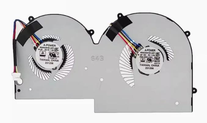 CPU-Lüfter für MSI Summit E16 AI Evo MS-1595 BS5205HS BS4405HS-U6Y