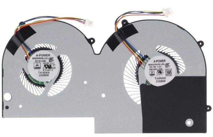 CPU-Lüfter für MSI Summit E16 Flip Evo A12m A12mt MS-1591 BS5005HS-U3J BS5205HS-U5L