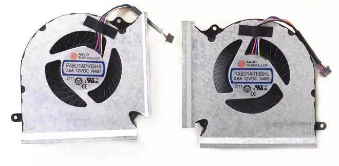 CPU+GPU-Lüfter für MSI Vector GP66hx 12ugs 12uhs MS-1545 PABD1A010SHR N497 PABD1A010SHL N498