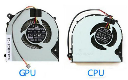 CPU+GPU-Lüfter für Machenike F57 F57-D1 D57-D2 F57-D3 6-31-N5502-102 6-31-N1502-301-1