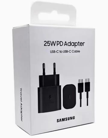 Samsung Schnellladegerät 25W mit usb-C-Ladekabel 1.8m schwarz