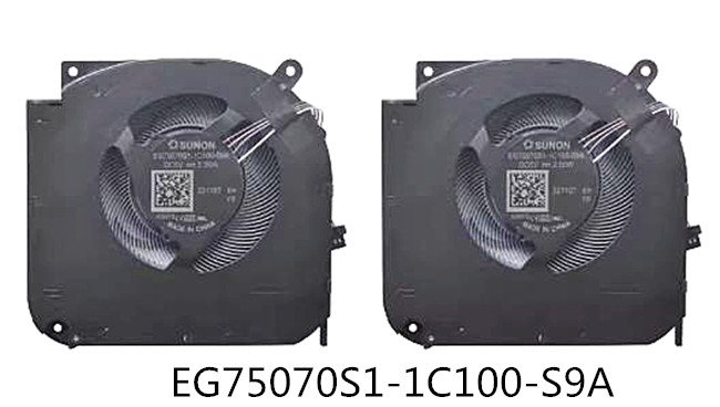 CPU+GPU-Lüfter 5V für XPG Xenia 15 EG75070S1-1C100-S9A