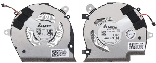 CPU+GPU-Lüfter 2024 für Asus ND55C33-24F18 ND55C0W-24F17