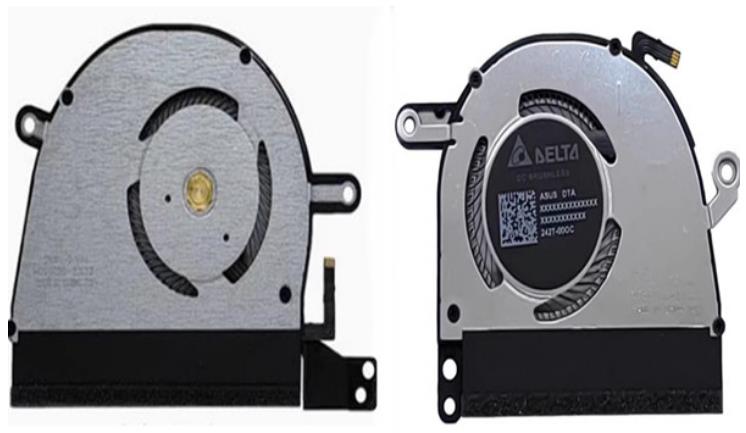 CPU+GPU-Lüfter für Asus Zenbook S 16 Ux5606 Ux5606s Ux5606sa
