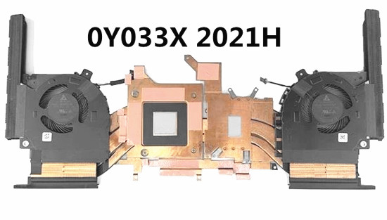 Lüfter+Kühlkörper für Dell Alienware X15 R1 0Y033X AT304006ZAL