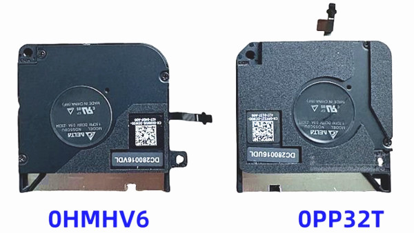 CPU+GPU-Lüfter für Dell Latitude 13 7350 Detachable 0HMHV6 0PP32T