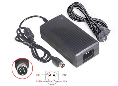 60W 4pin Netzteil für Dmtech HASU12FB LAD6019AB5 (12V/5A, 1/3=+ 2/4=-)