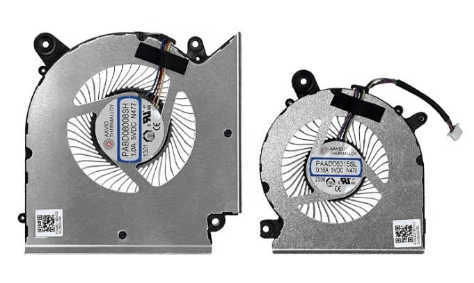 CPU+GPU-Lüfter für MSI Katana 15 B13vek B13vgk MS-1585 PAAD06015SL N460 PABD08008SH N477